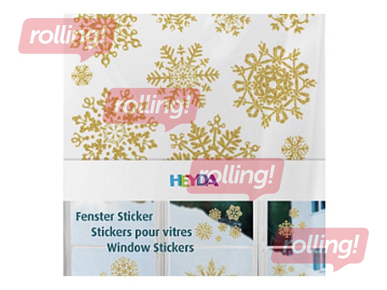 Window stickers Crystals, gold