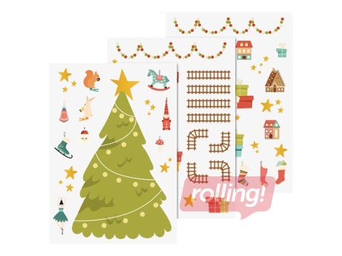 Декоративные наклейки на окна Рождество