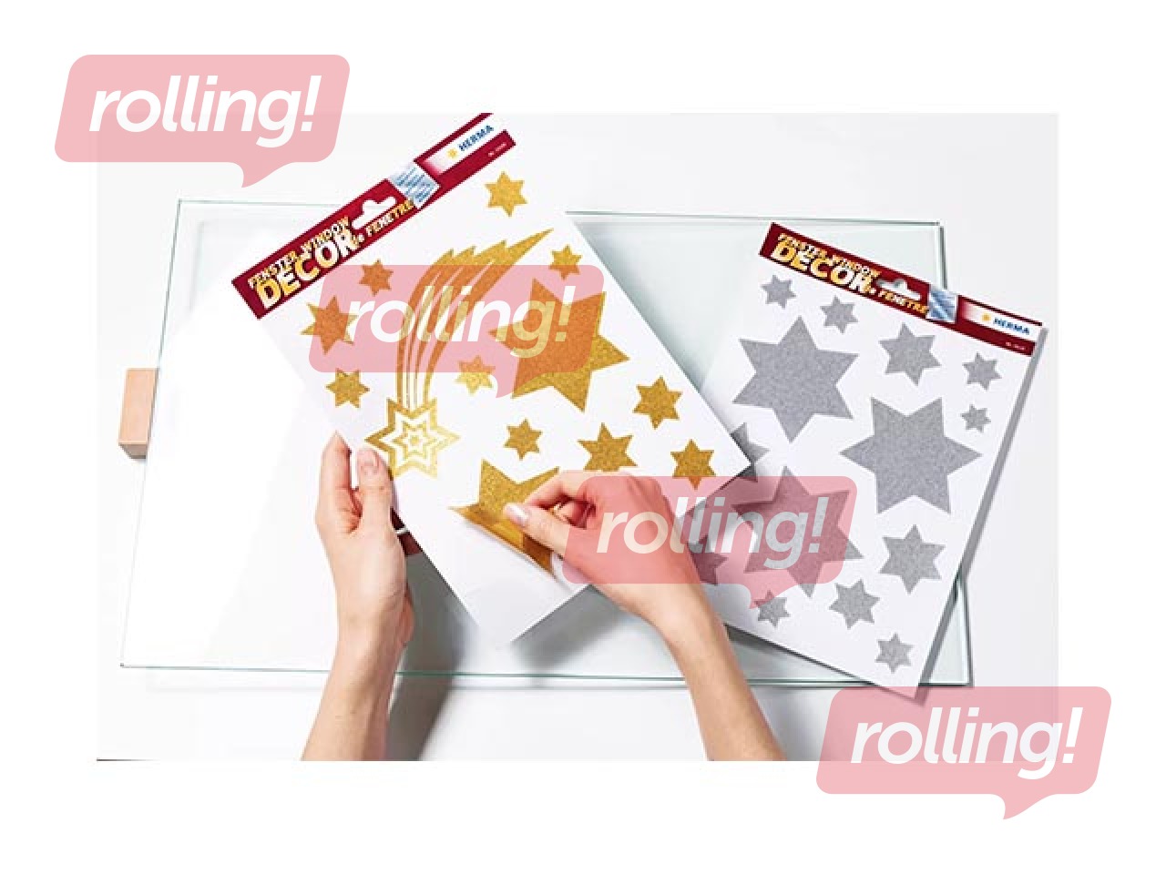 PROMO Aknakleebised Herma, kuldsed tähed