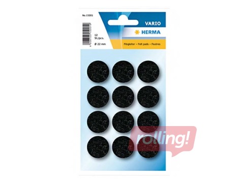 Kaitsvad vildipadjad Herma, 22 mm, mustad