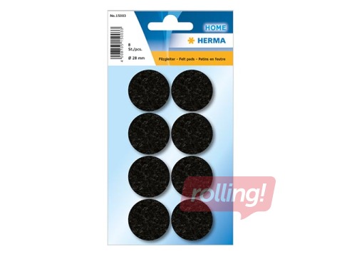 Protectiv feltpads Herma, 28 mm, black