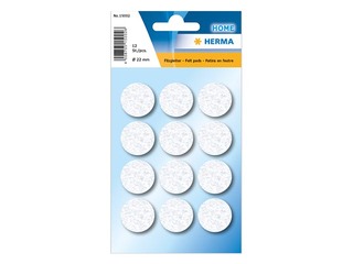 Protectiv feltpads Herma, 22 mm, white