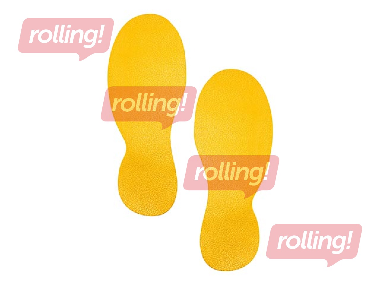 Floor marking shape Foot, 5 pcs.