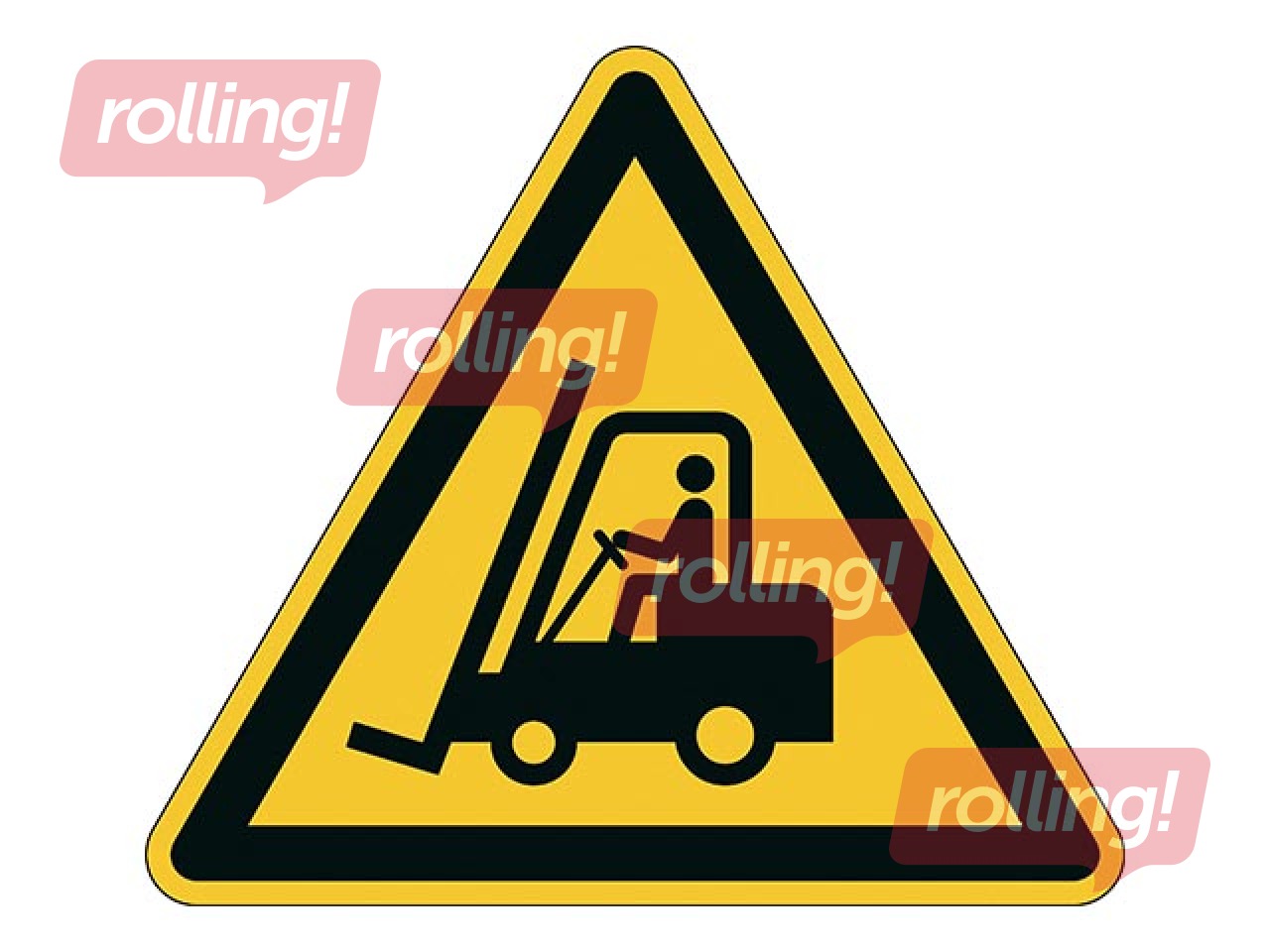 Floor marking sticker 