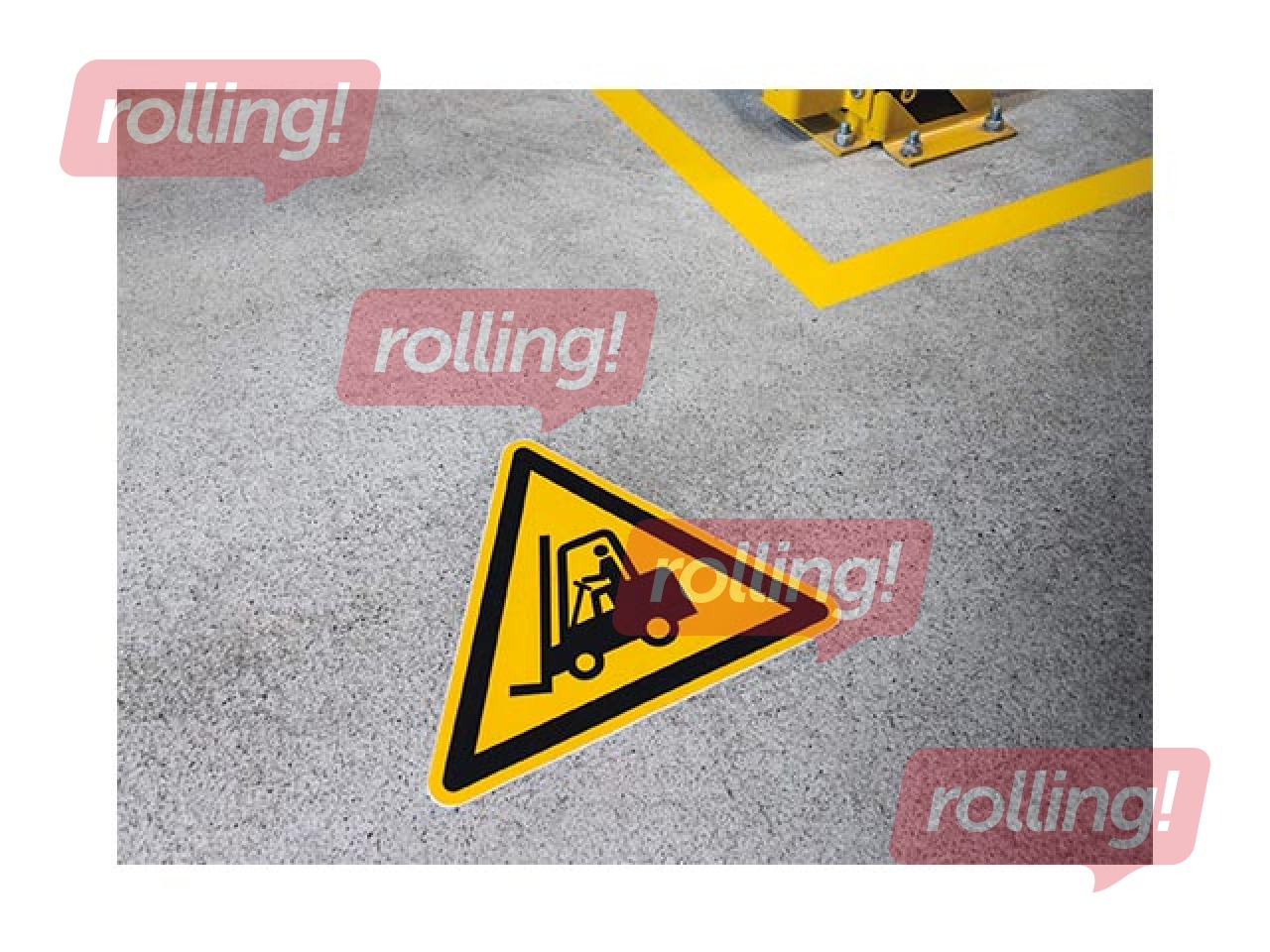 Floor marking sticker 