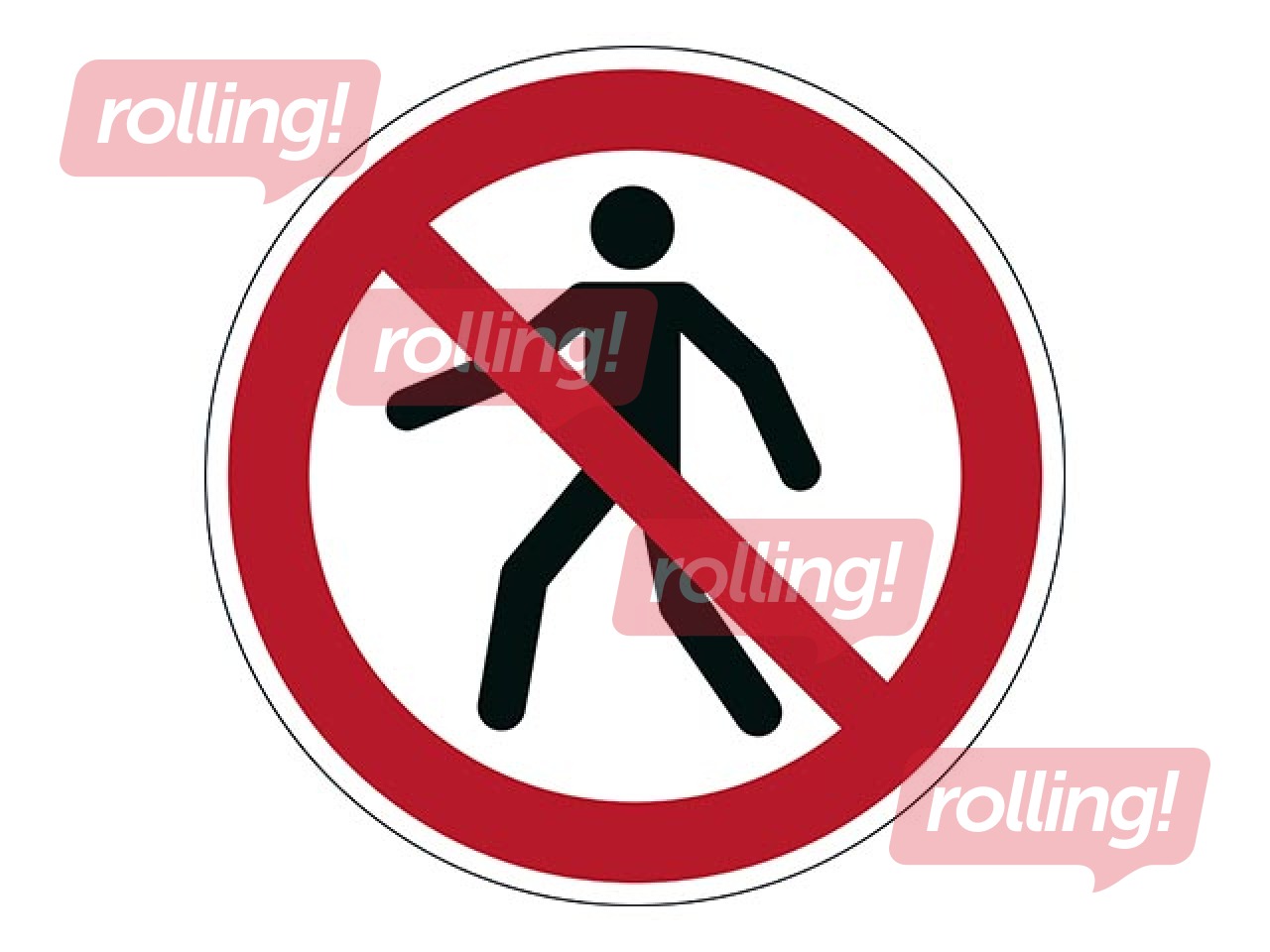Floor marking sticker 