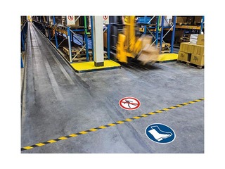 Floor marking sticker 
