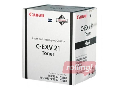 Tooneri pudel Canon C-EXV21, must, (26000 lk)