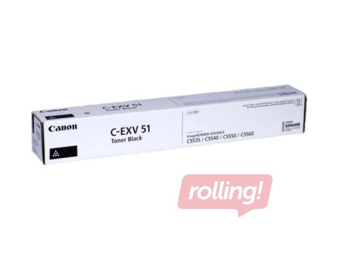 Tonera kasete Canon C-EXV51, melna (69000 lpp.)