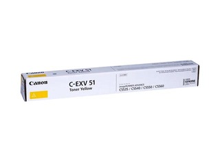 Tonera kasete Canon C-EXV51, dzeltena (60000 lpp.)