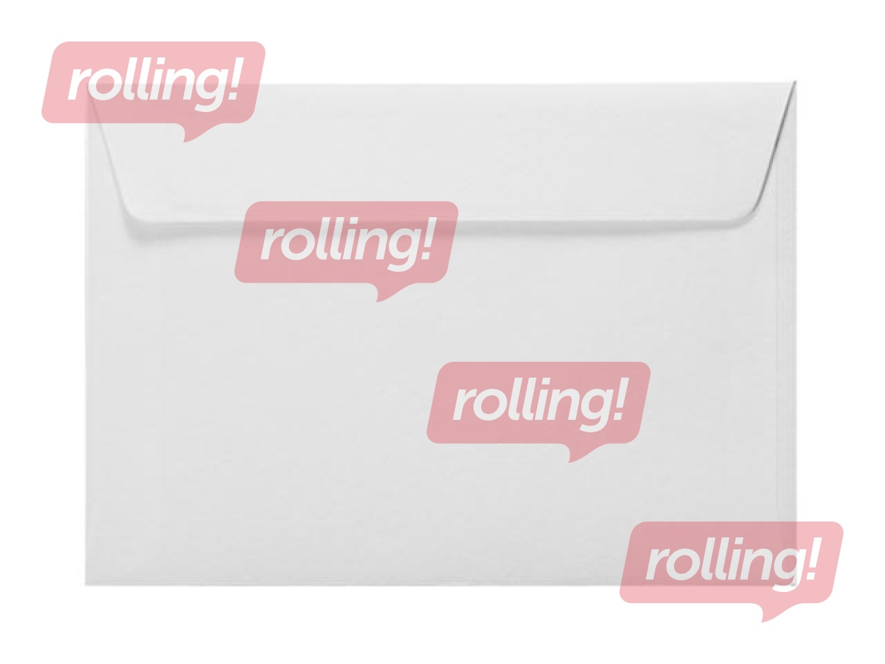Envelopes with adhesive tape, C6, 1000 pcs. White