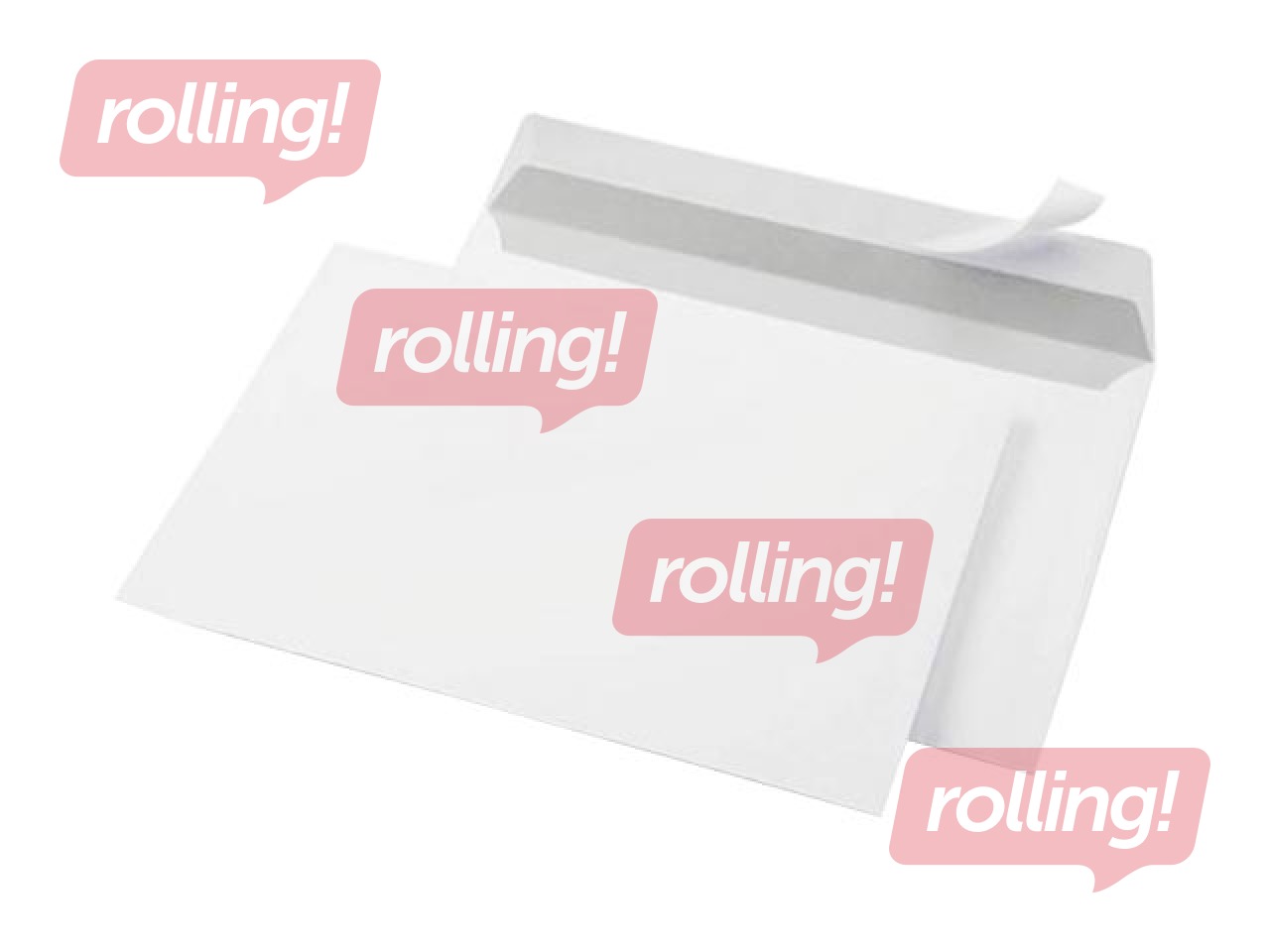 Самоклеящиеся конверты c лентой, C65, 1000 шт., белые