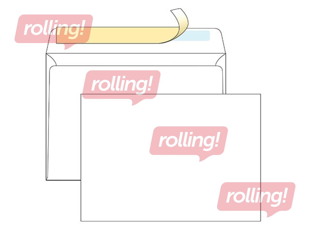 Ümbrikud iseliimuva kleepribaga, C4, 500 tk. Valge