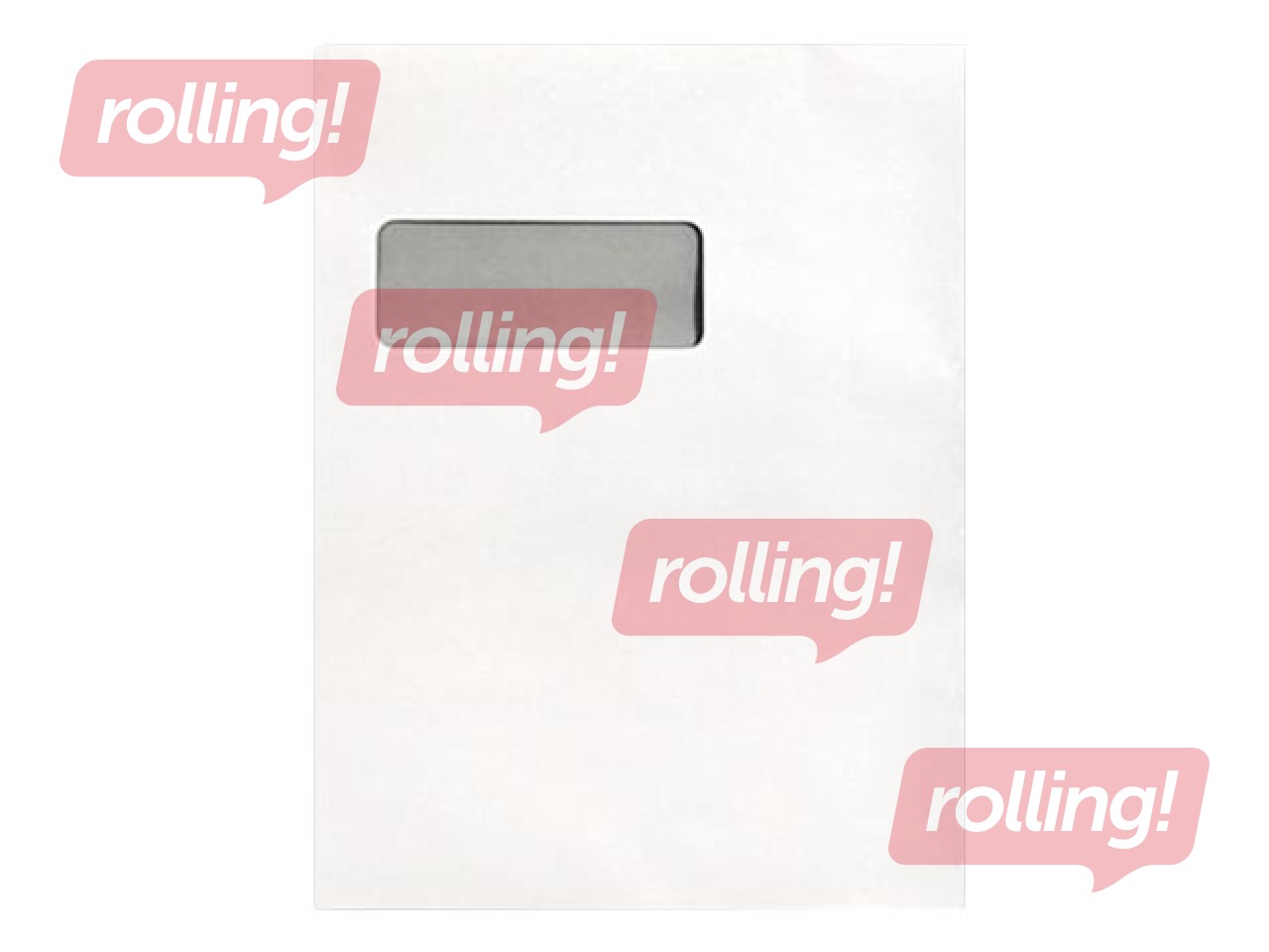 Envelopes with adhesive tape and the window, E4, 500 pcs. White