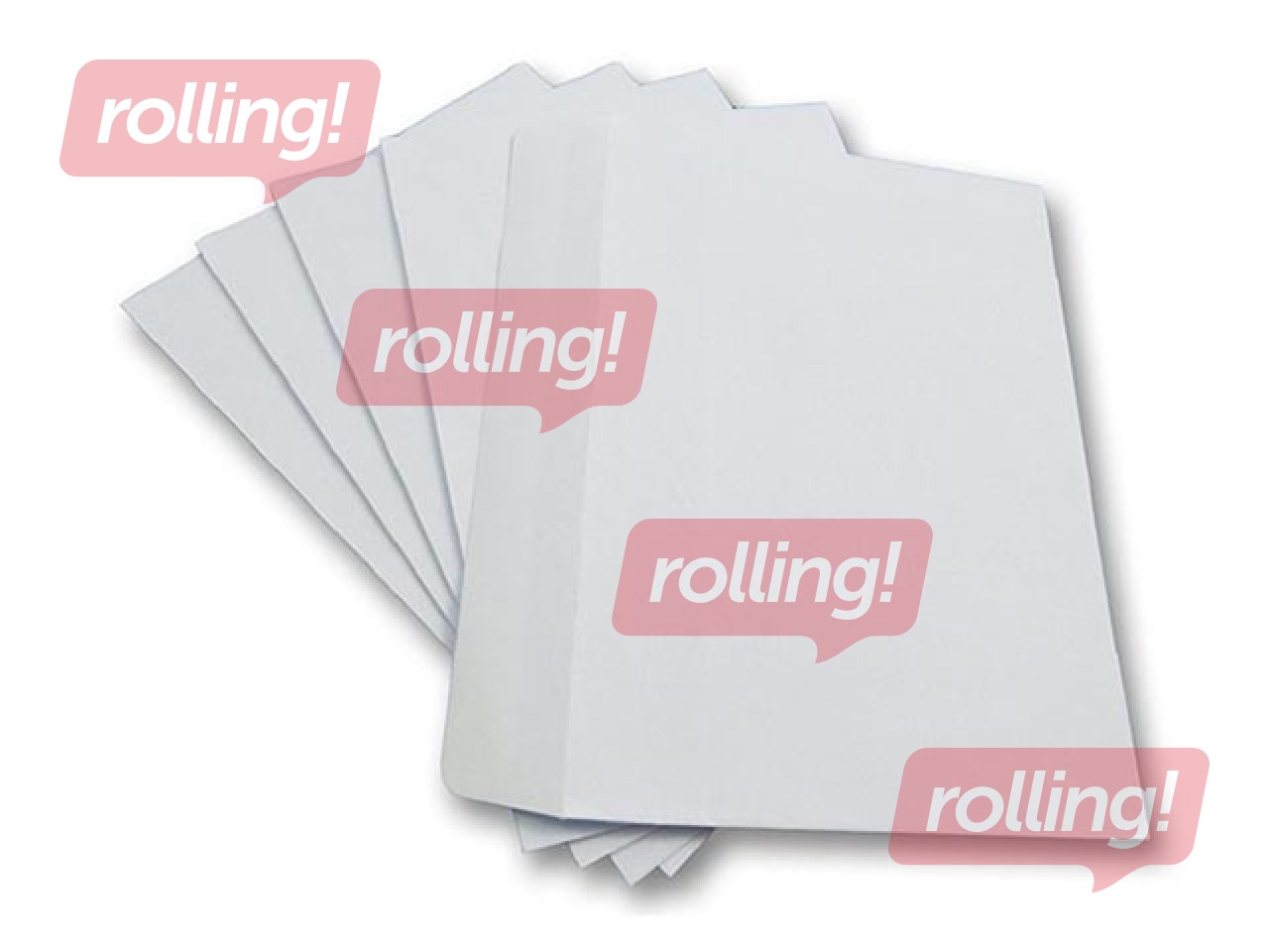 Envelopes with adhesive tape, C6, 50 pcs. White