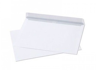 Envelopes with adhesive tape, C5, 1000 pcs. White