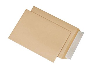 Aploksne pašlīmējoša ar silikonizētu lentu, B5, brūna