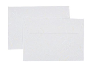 Envelopes Wind white С6, 10 pcs., white paper with glittering pattern