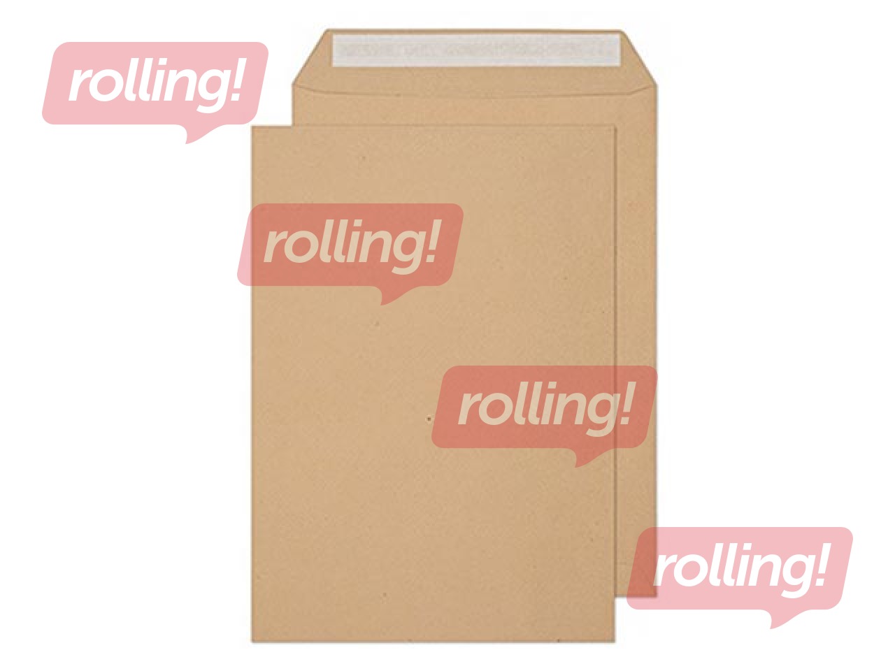 Envelopes with adhesive tape, C4, brown paper, 250 pcs.