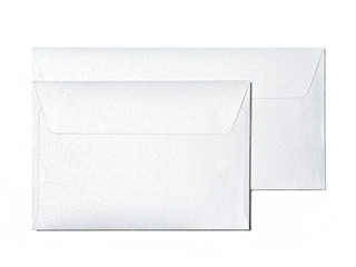 Envelope Millenium C6 with adhesive tape, 10 pcs, diamond white