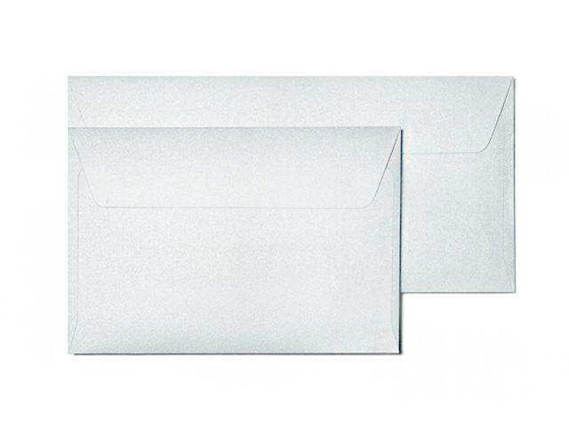 Envelope Millenium DL with adhesive tape, 10 pcs, pearl silver