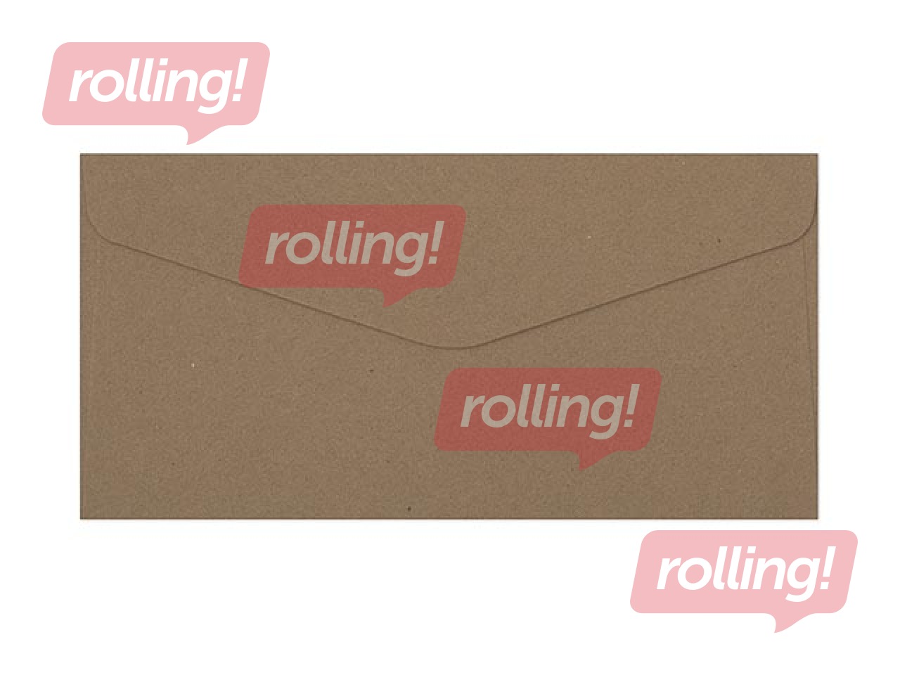 Envelope Kraft DL, 10 pcs, dark beige