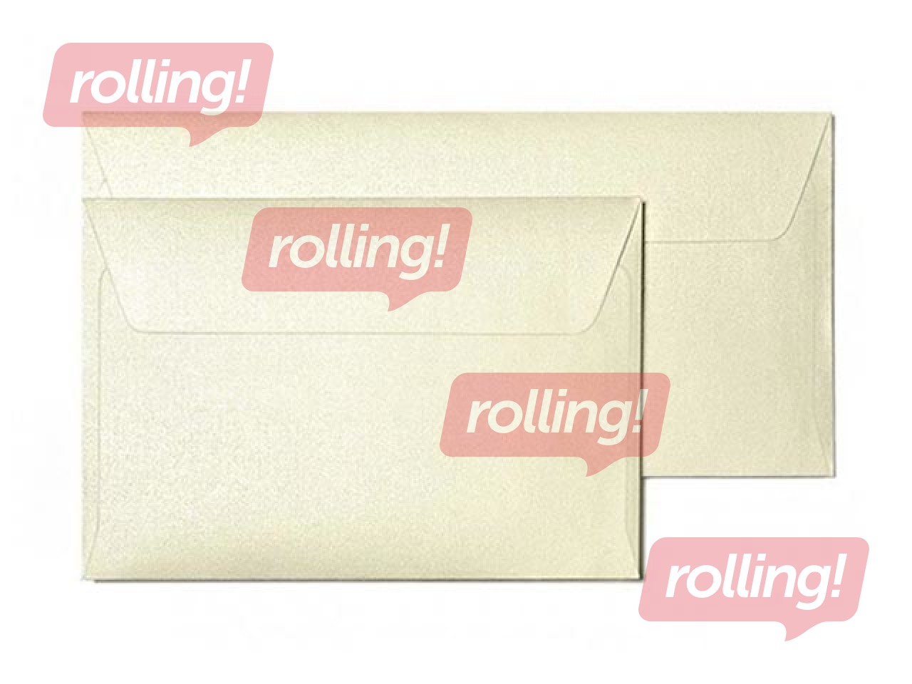 Конверты, бежевые, 70x110мм, 10 шт.