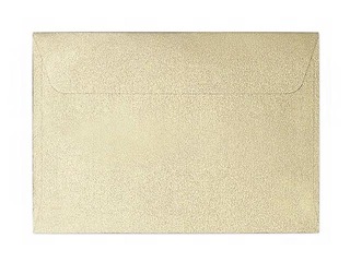 Envelopes self-adhesive with tape B7, 10 pcs, gold