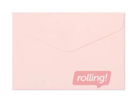 Envelope Argo C6 with adhesive tape, 10 pcs, pink satin