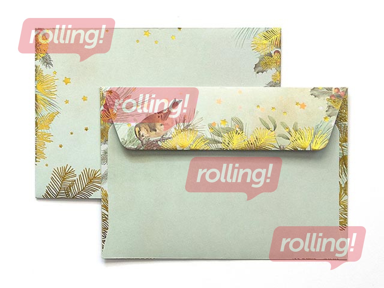 Ümbrikud Gold Christmas C6, 10 tk