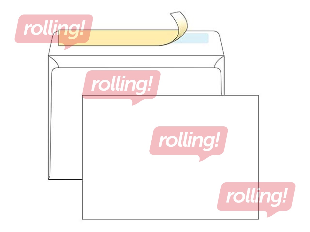 Paberümbrikud, C4, valge, 25 tk.