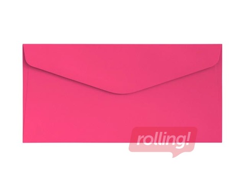 Envelopes Smooth pink DL, 10 pcs