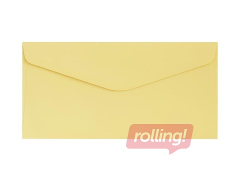 Envelopes Smooth yellow DL, 10 pcs.