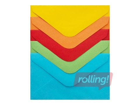 Envelopes Smooth mix, intensīvi toņi, 70x100mm, 10 pcs.