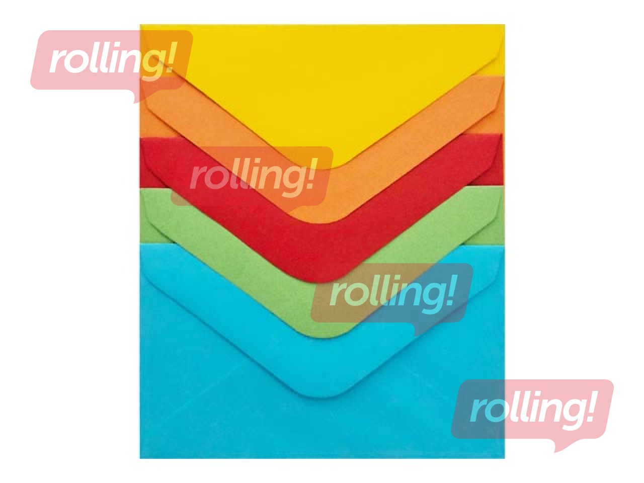 Ümbrikud Smooth mix, intensīvi toņi, 70x100mm, 10 tk.