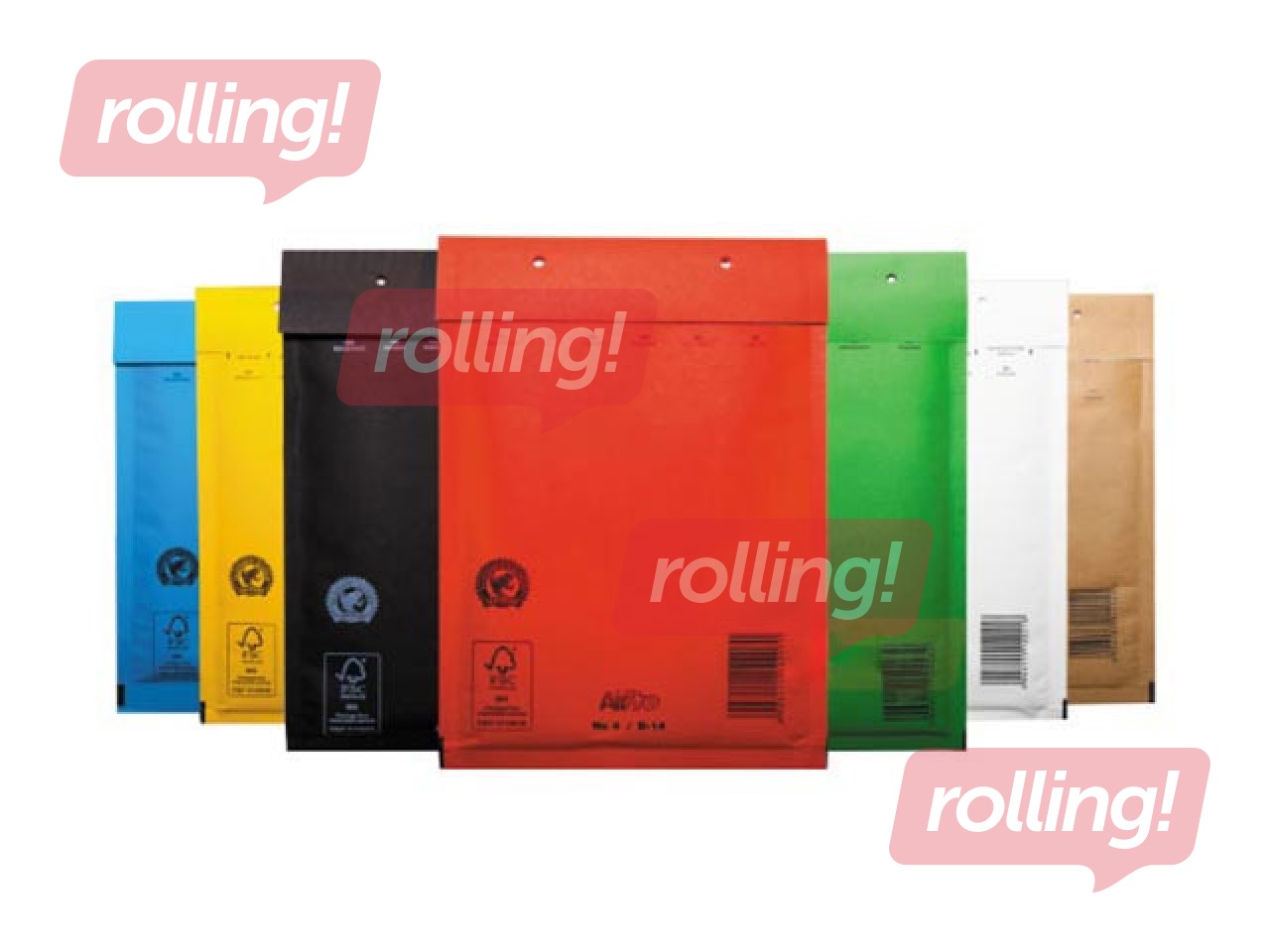 Aploksne polsterēta Nr.17/G AirPro, 230 x 340 mm, dzeltena