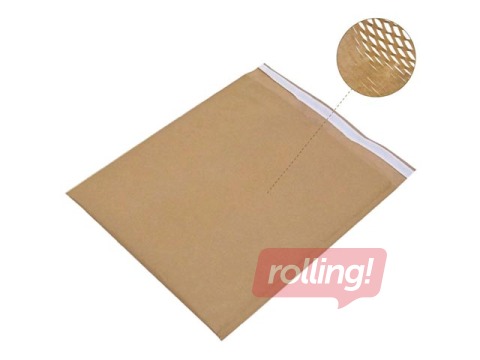 Kohver, polsterduss, täidetud koonusliku paberiga, pruun, 33x40.5cm