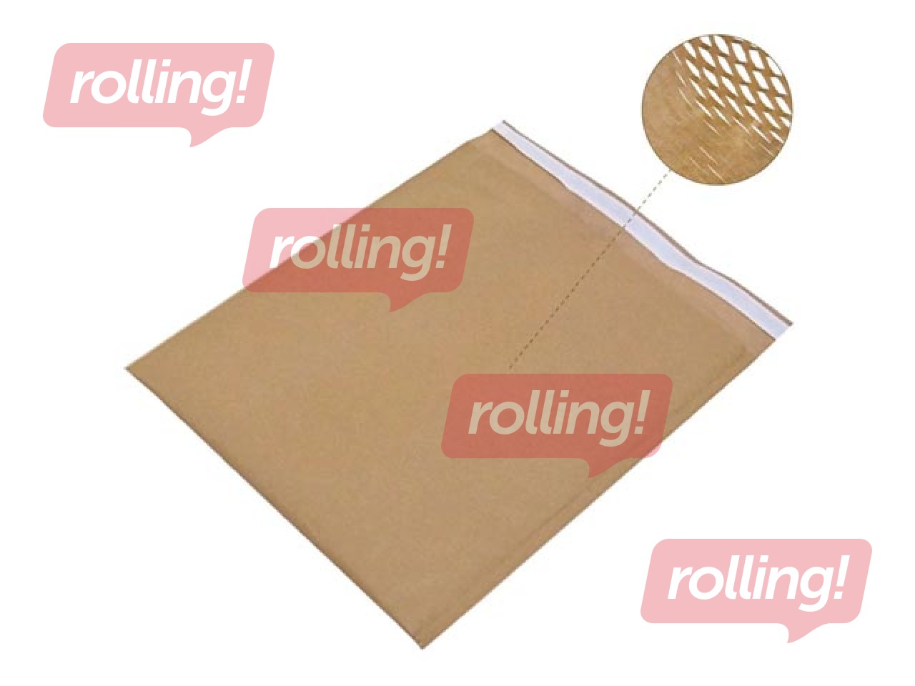 Kohver, polsterduss, täidetud koonusliku paberiga, pruun, 33x40.5cm