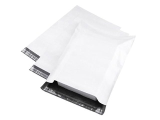 Courier envelopes PP, white, 19x25 + 5cm, 60 microns, 100 pcs.