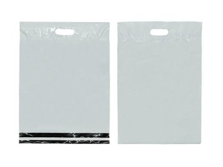 Aploksnes - maisiņi sūtījumiem ar rokturi, balti, 25x45+7cm, 10 gab.