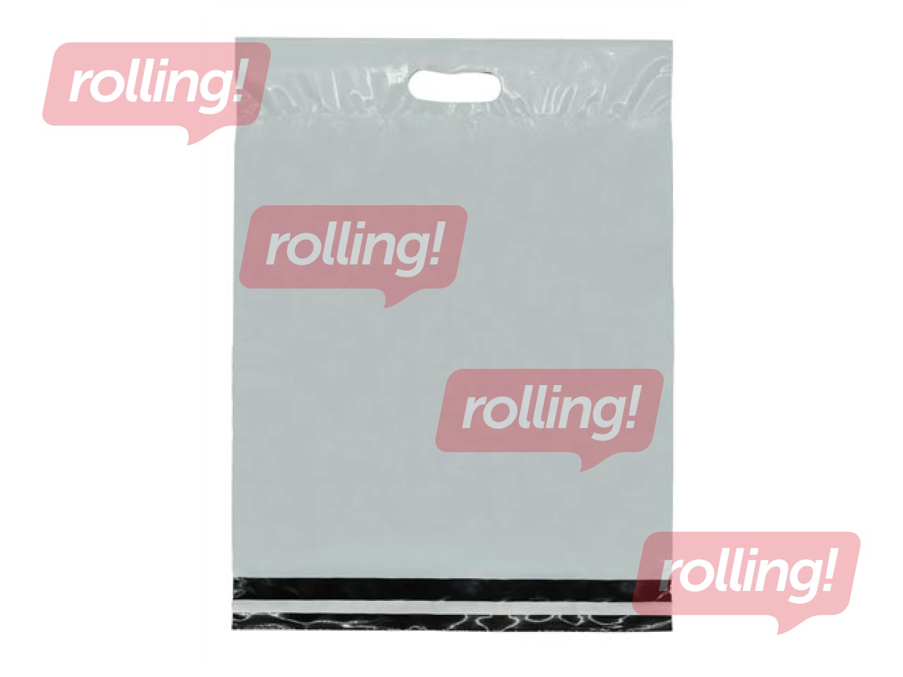 Конверты – пластиковые пакеты с ручкой для отправлений, белые, 25x45+7см, 10 шт.