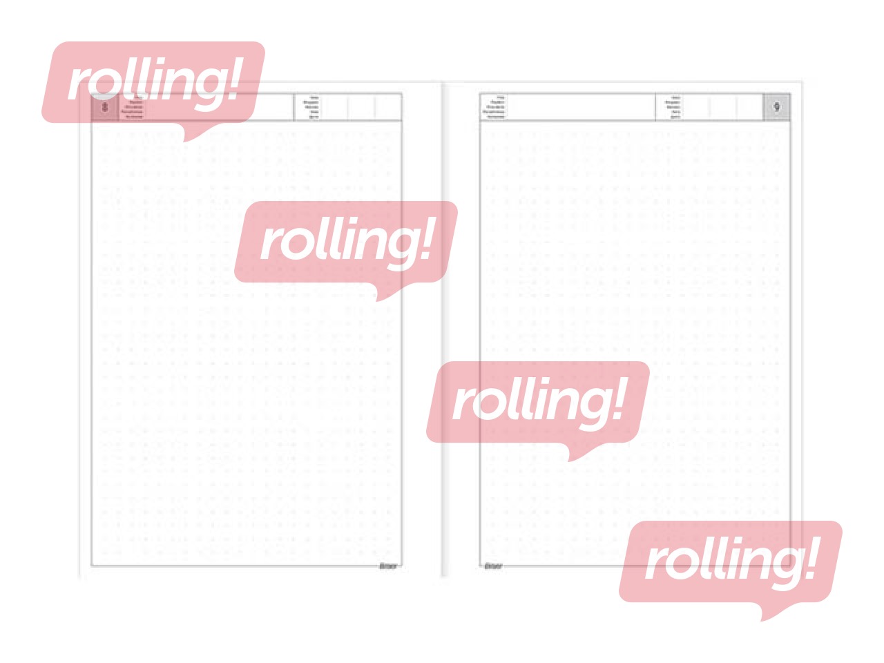 Diary - notebook, Tempo Dotted Flex, Friends
