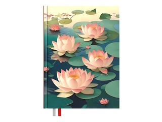 Diary - notebook, 134 x 184 mm, Lotus