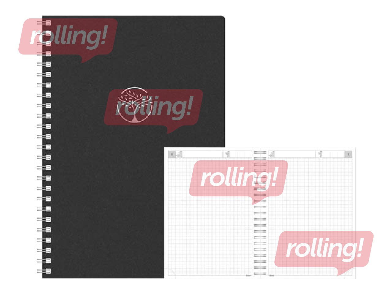 Diary - notebook, Tempo Cardboard, black