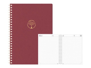 Diary - notebook, Tempo Cardboard, red