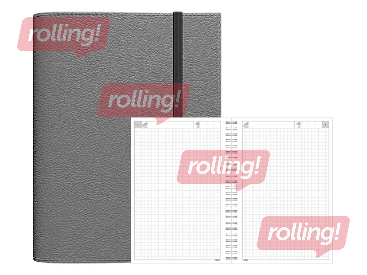 Diary - Notebook, A5 Flex, grey