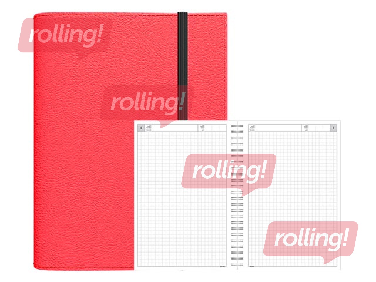 Diary - Notebook, A5 Flex, red