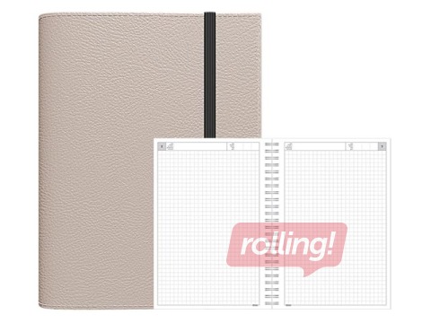 Diary - Notebook, A5 Flex, light grey