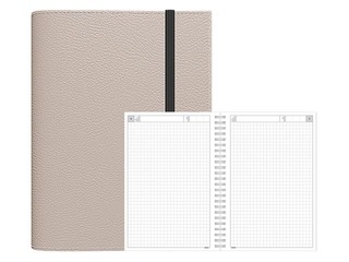 Diary - Notebook, A5 Flex, light grey