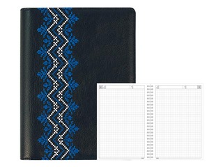 Diary - notebook, A5 Patterns, blue